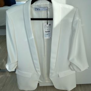 ZARA White Blazer